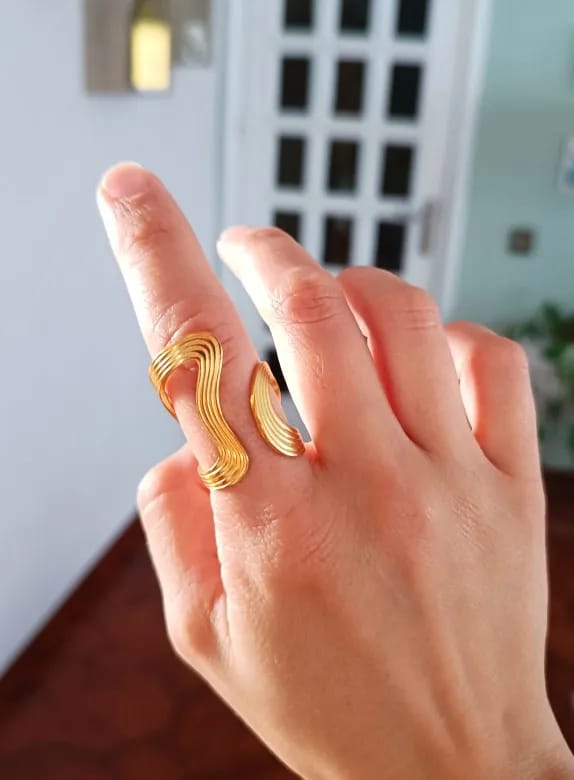 Customer photo review of Kendra Stainless Steel Ring