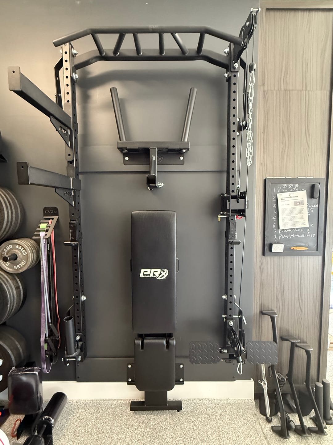 Customer photo review of Pulley System - Lat Pulldown Pad (Fits 3x3 & 3x2 Squat Racks)