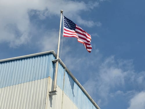 Customer photo review of Ultra Heavy Duty American Flag - 2-ply Polyester - Made In USA