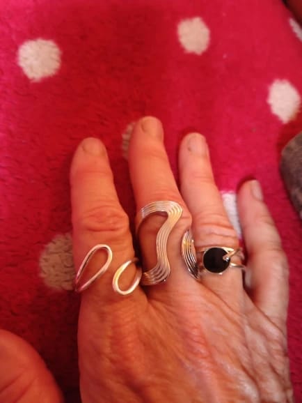 Customer photo review of Kendra Stainless Steel Ring