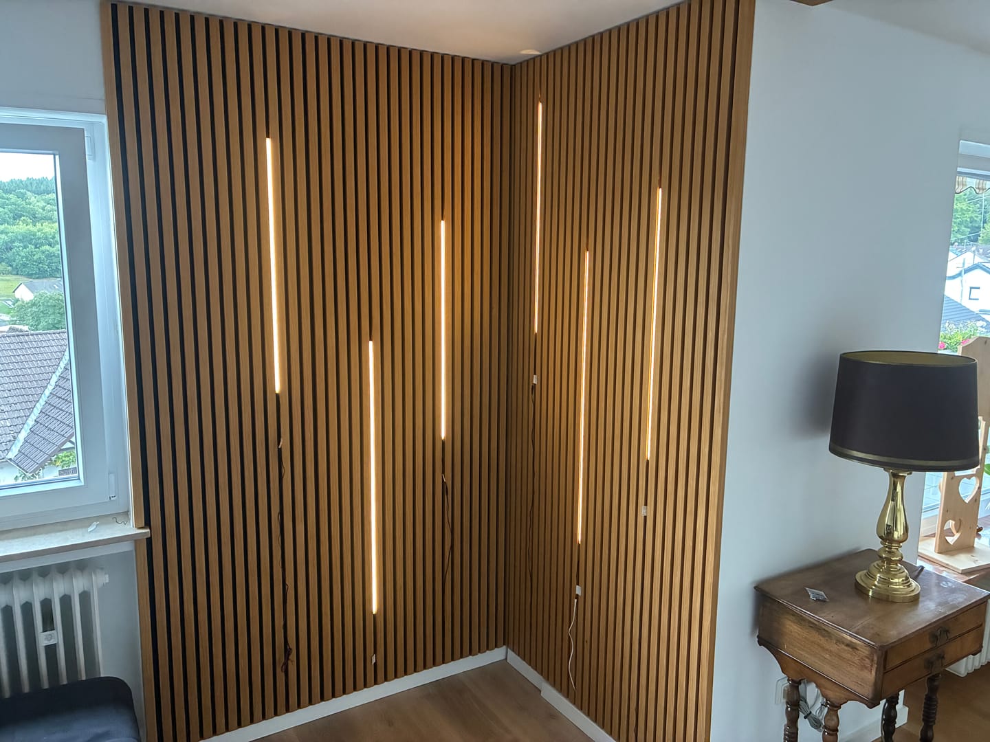 Customer photo review of Akustikpaneele Rustikale Eiche | 240 cm x 60 cm | Dreiseitiges Echtholzfurnier