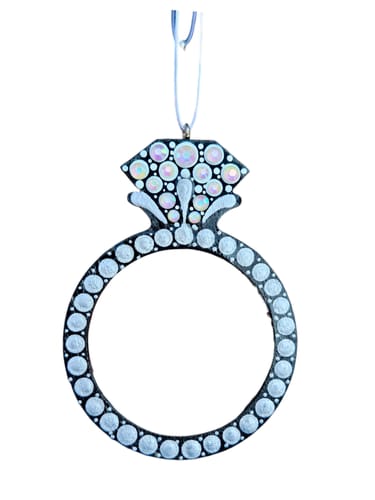 Customer photo review of Unfinished Wood Diamond Ring Shape - Craft - up to 46" DIY