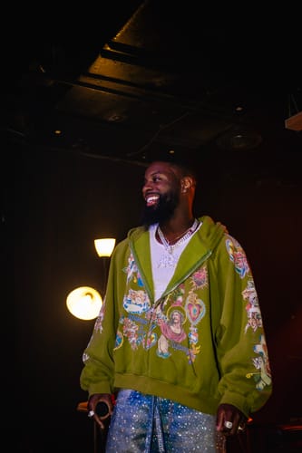 Customer photo review of Birth of Royal Child 3D Printing Washed 20K Swarovski Diamond Boro Denim Pants Blue