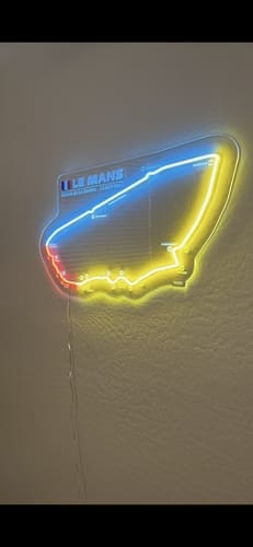 Customer photo review of Circuit de la Sarthe Neon Race Track