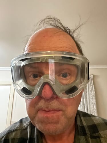Customer photo review of JB's Wear Premium Anti Fog Goggle