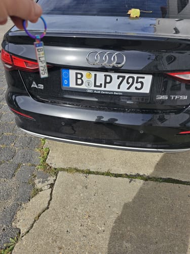 Customer photo review of Kennzeichen Schlüsselanhänger Mini Nummernschild Metall