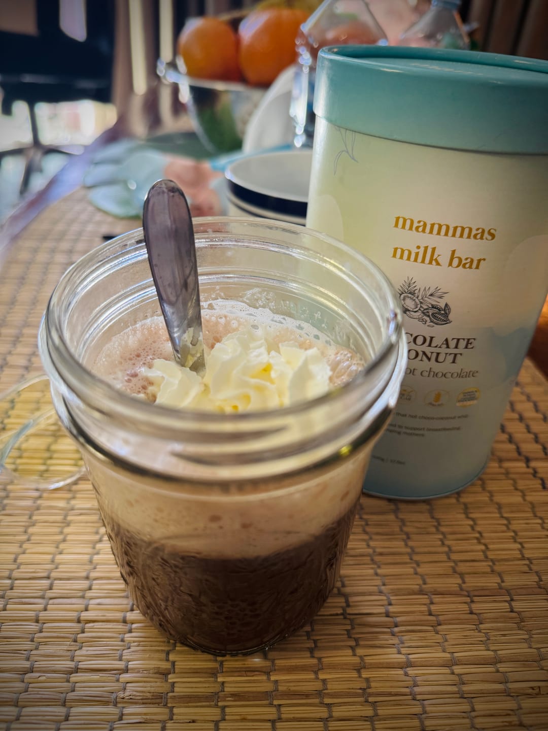 Customer photo review of Lactation Hot Chocolate - Coconut Chocolate