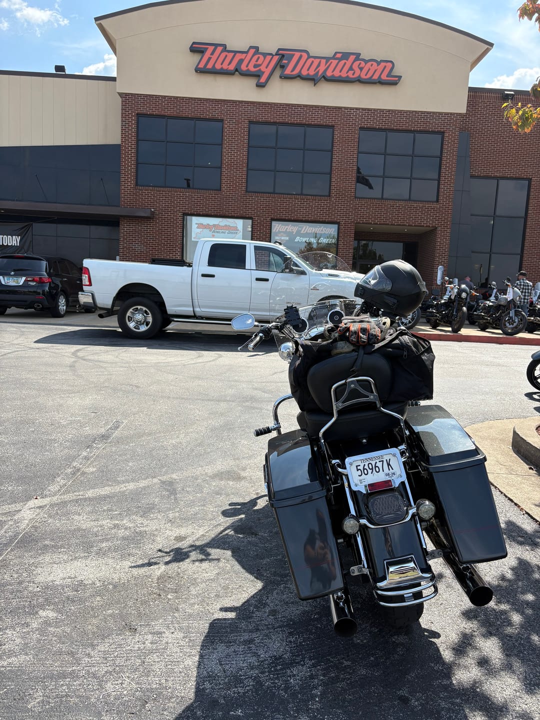 Customer photo review of Custom Chrome Laydown License Mounting Plate Fits For Harley Road King 97-07