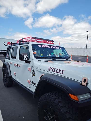 Customer photo review of Willys Hood Lettering - Colored Outline