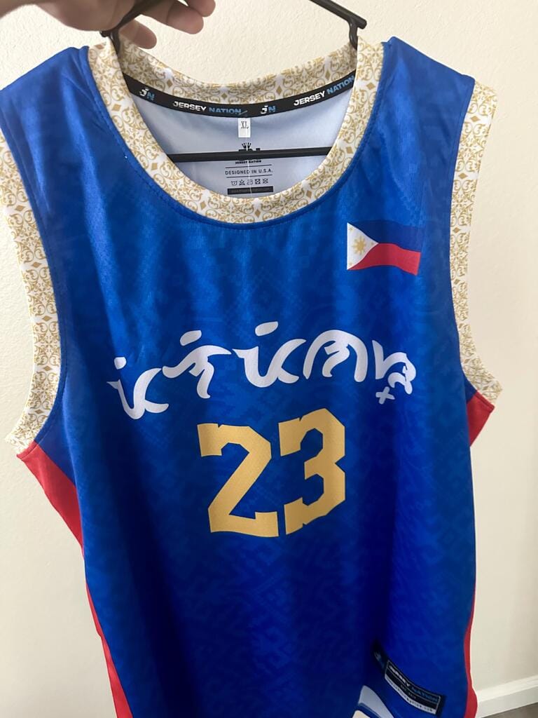 Customer photo review of Philippines Heritage Custom Basketball Jersey