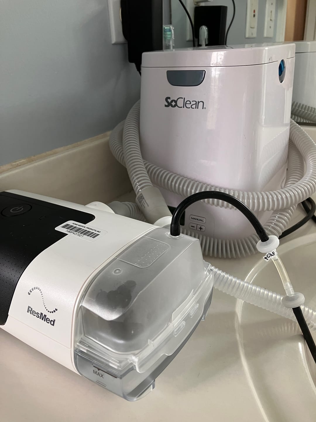 Customer photo review of SoClean 2 Compatible Hose Adapter For AirSense 11