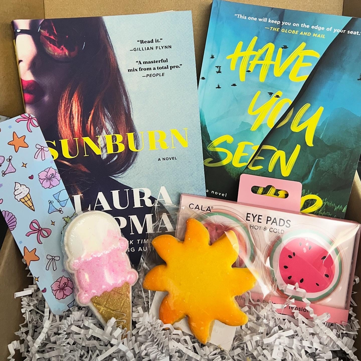 Customer photo review of Quarterly Mystery/Thriller Book Box