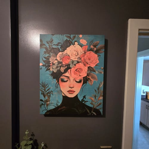 Customer photo review of Floral Muse No3 Print