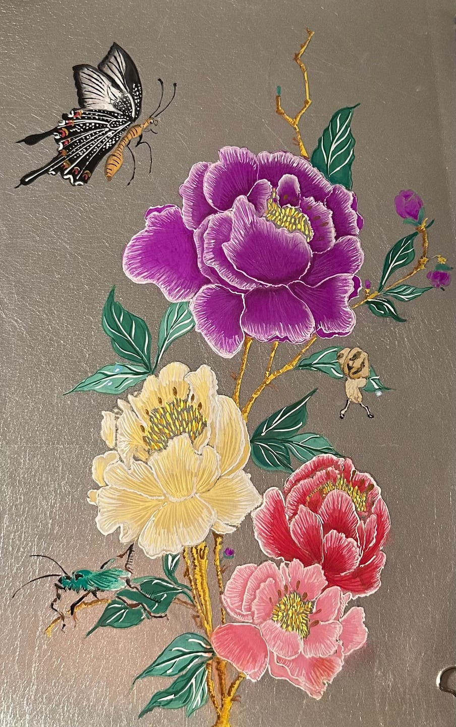 Customer photo review of Metallic Papers Set of 4