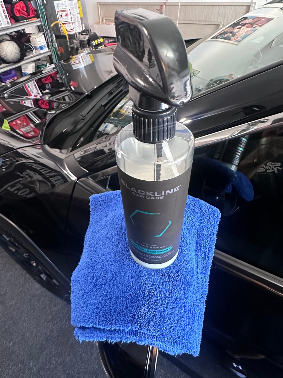 Customer photo review of BLACKLINE® WATERLESS WASH