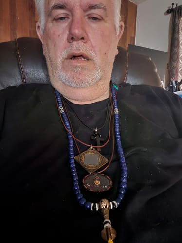 Customer photo review of Lapis Lazuli Third Eye Mala