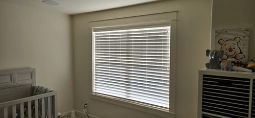 Customer photo review of Non-Drill Blackout Shades