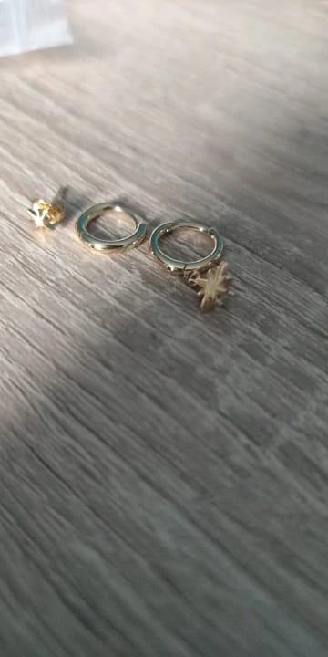 Customer photo review of Stellar Spark Earrings