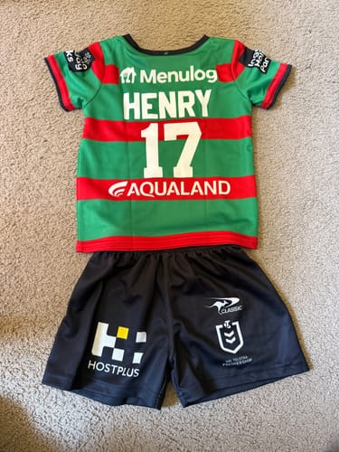 Customer photo review of 2025 South Sydney Rabbitohs Home Infant Kit