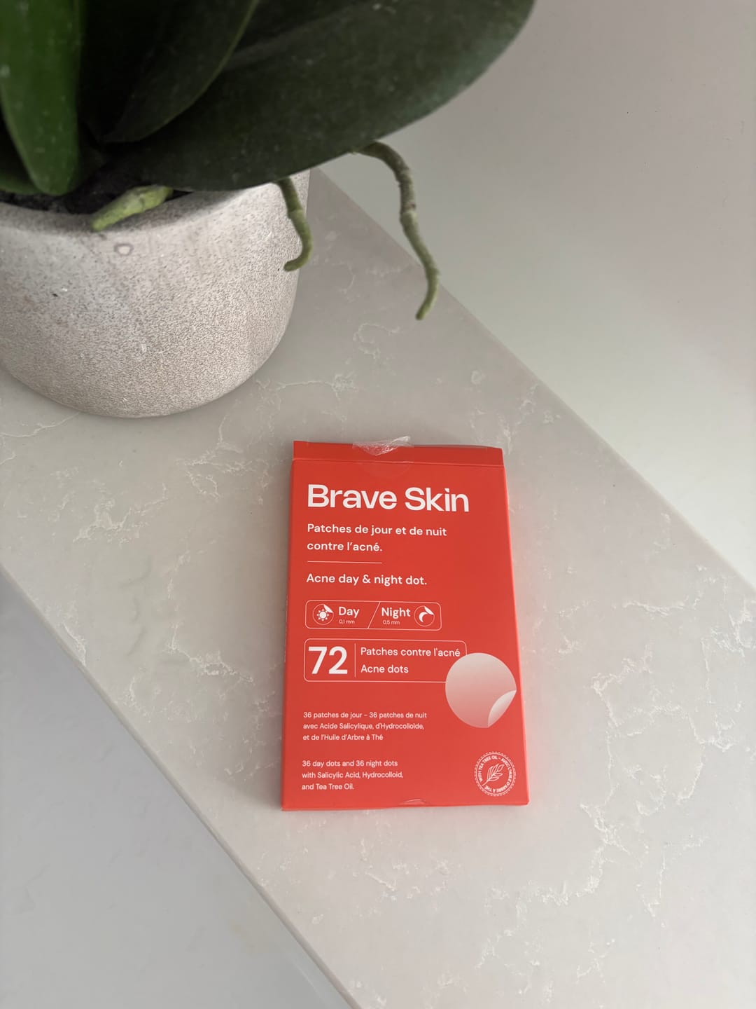 Customer photo review of Brave Skin - Patches de jour et de nuit contre l'acné