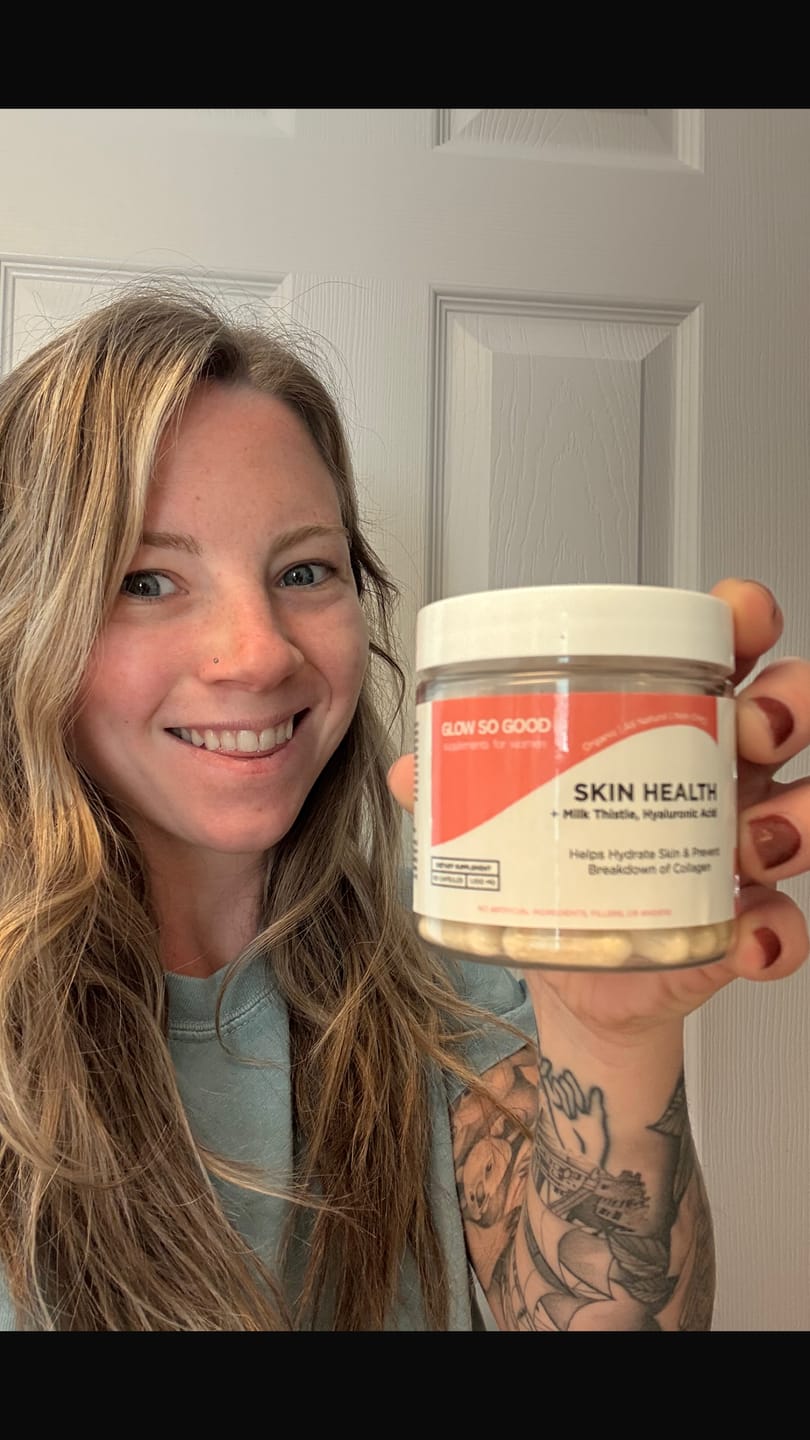 Customer photo review of SKIN HEALTH  with Milk Thistle + Hyaluronic Acid
