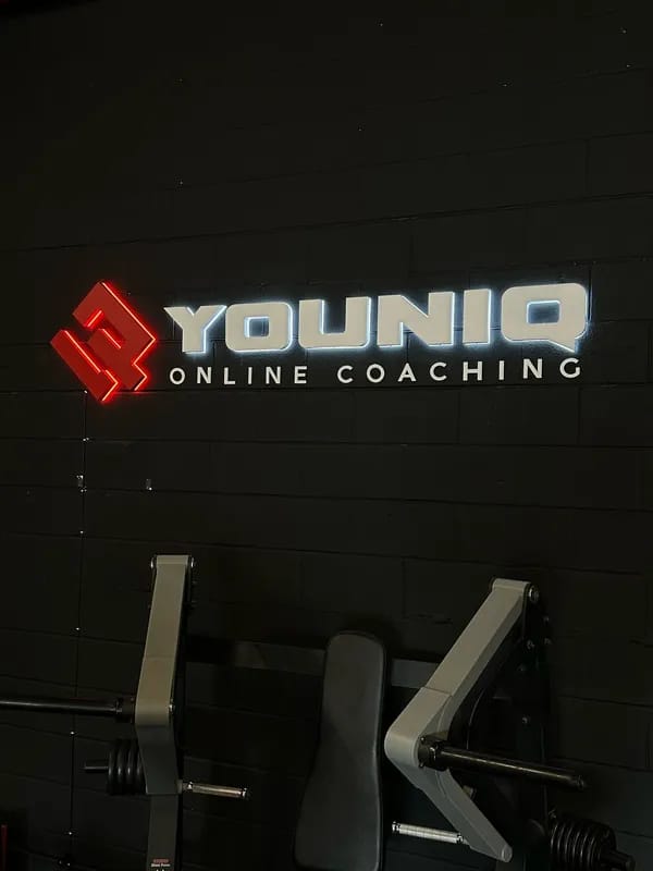 Customer photo review of Custom Backlit Letters
