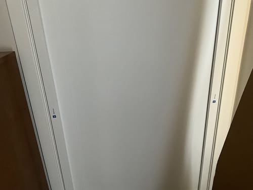 Customer photo review of Non-Drill Blackout Shades