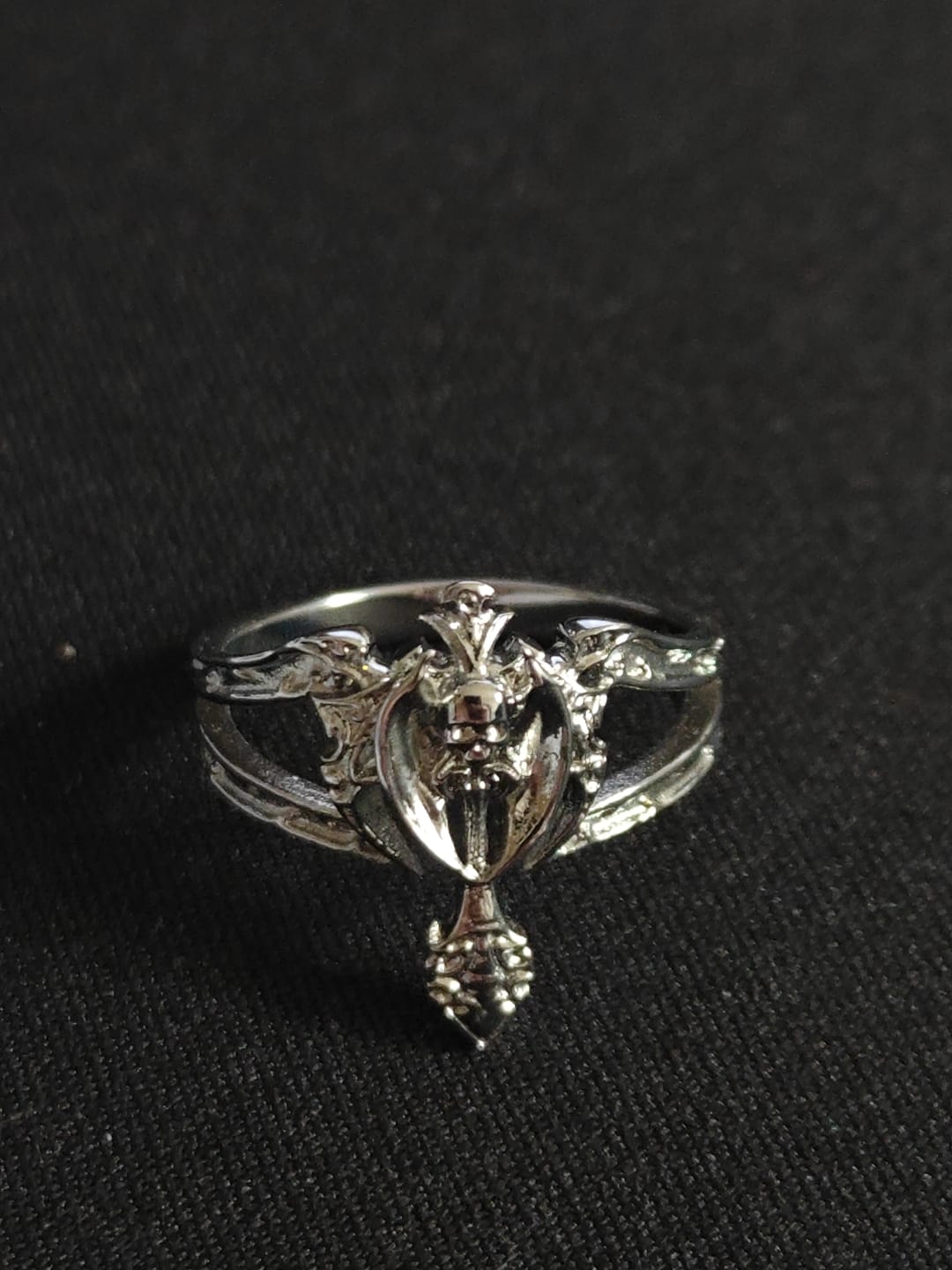 Customer photo review of TRIBAL CROSS RING