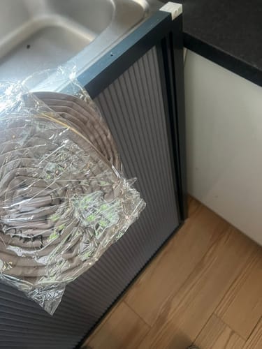 Customer photo review of Non-Drill Blackout Shades
