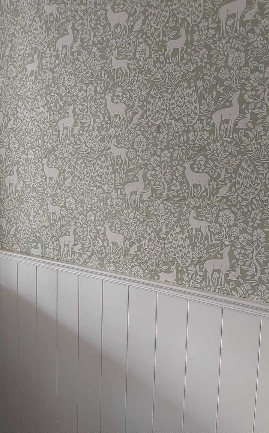Customer photo review of Deer Woods - Wallpaper - Sage