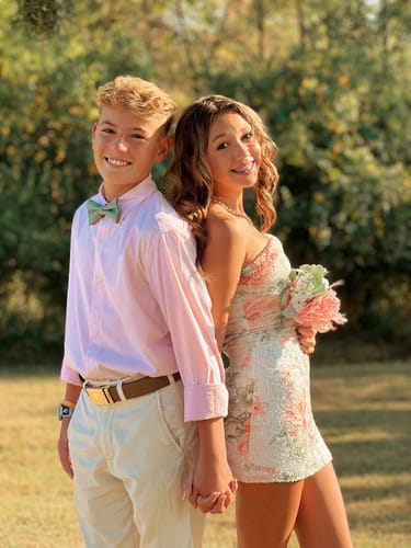 Customer photo review of Dusty Sage Bow Tie
