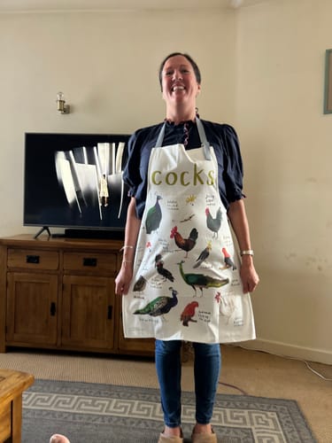 Customer photo review of Cocks Apron