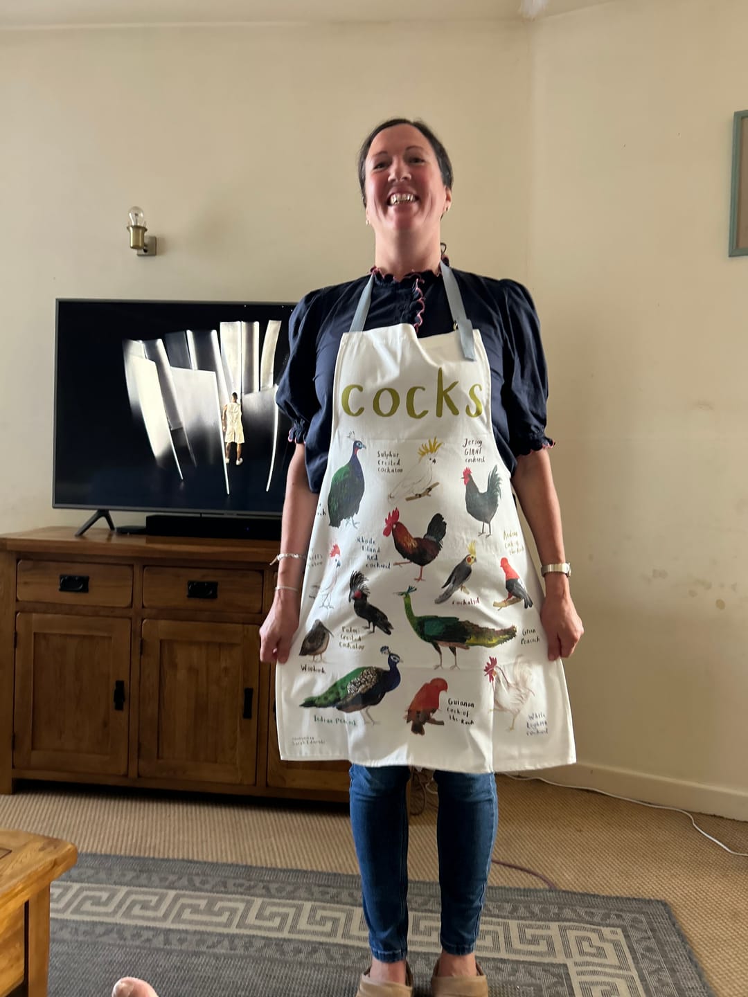 Customer photo review of Cocks Apron