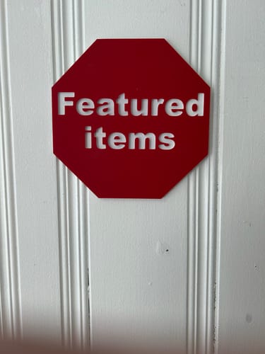 Customer photo review of ColorCore HDPE Plastic - Premium Multi-Layer Engravable Sheets