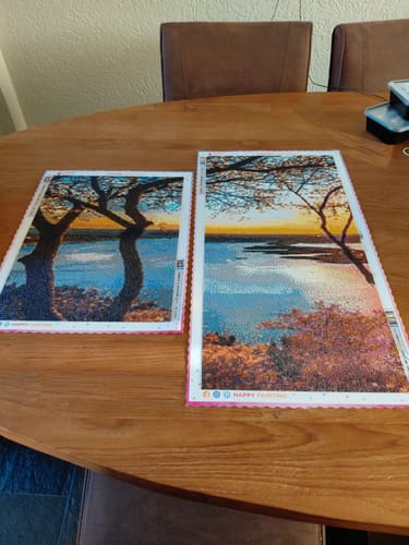 Customer photo review of Meer - Zonsondergang | 5 Luiken