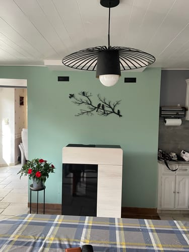 Customer photo review of Décoration murale en métal moderne - Oiseaux sur branche (V.2)