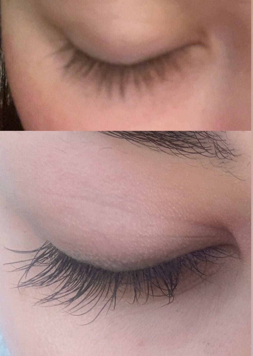 Customer photo review of LASH GROWTH SERUM