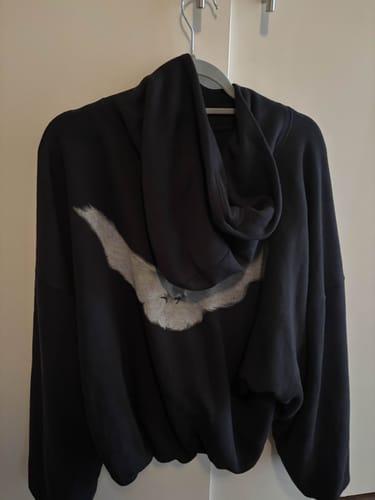 Customer photo review of Yeezy x Gap x Balenciaga Dove Hoodie 'Black'