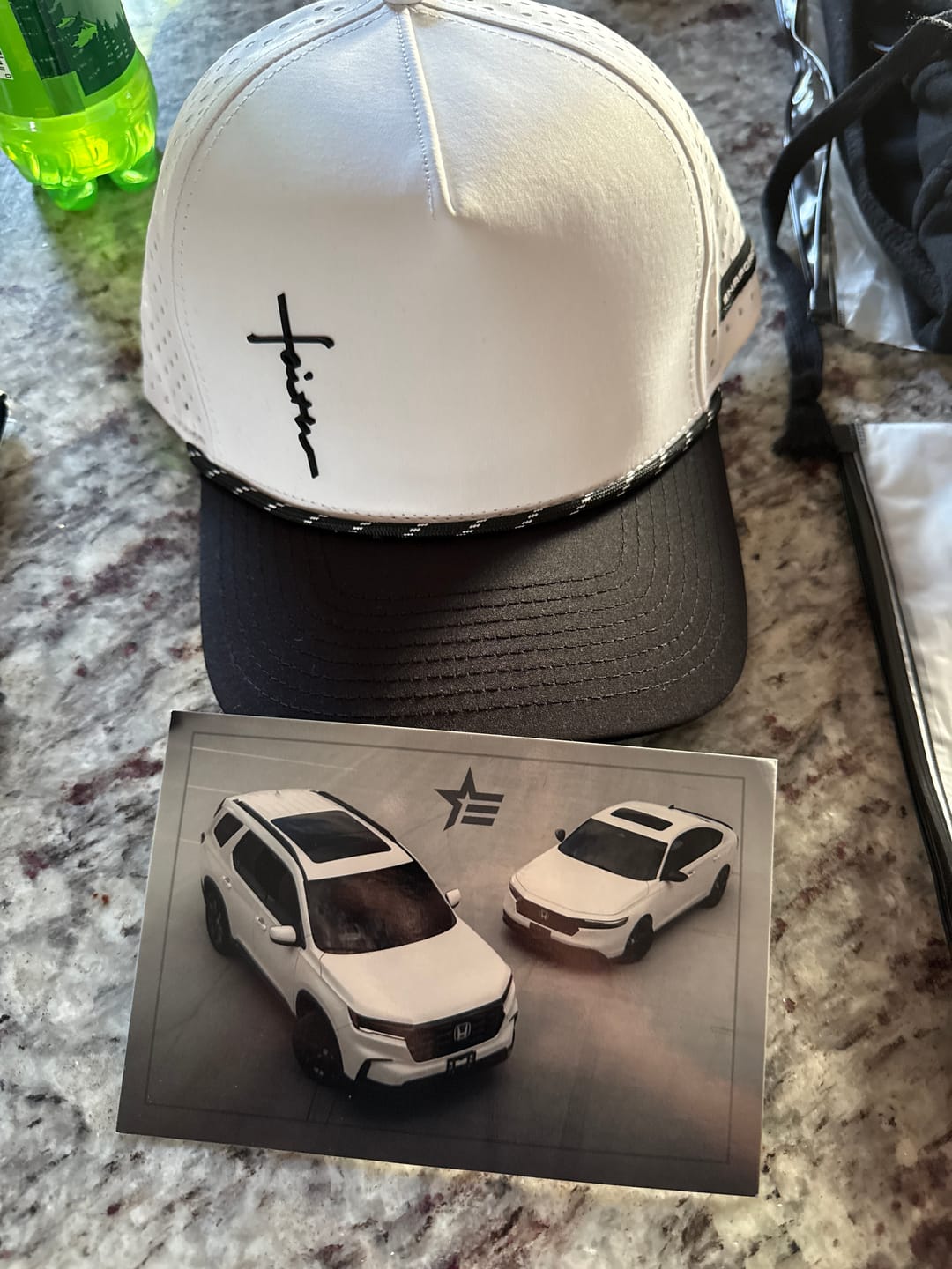 Customer photo review of Faith Snapback - White