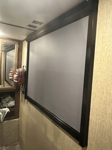 Customer photo review of Non-Drill Blackout Shades