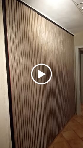Customer video review of Akustikpaneele Walnuss | 240 cm x 60 cm | Dreiseitiges Echtholzfurnier