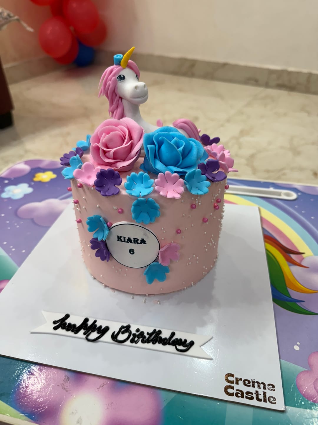 Customer photo review of Unicorn Lush Hair Cake