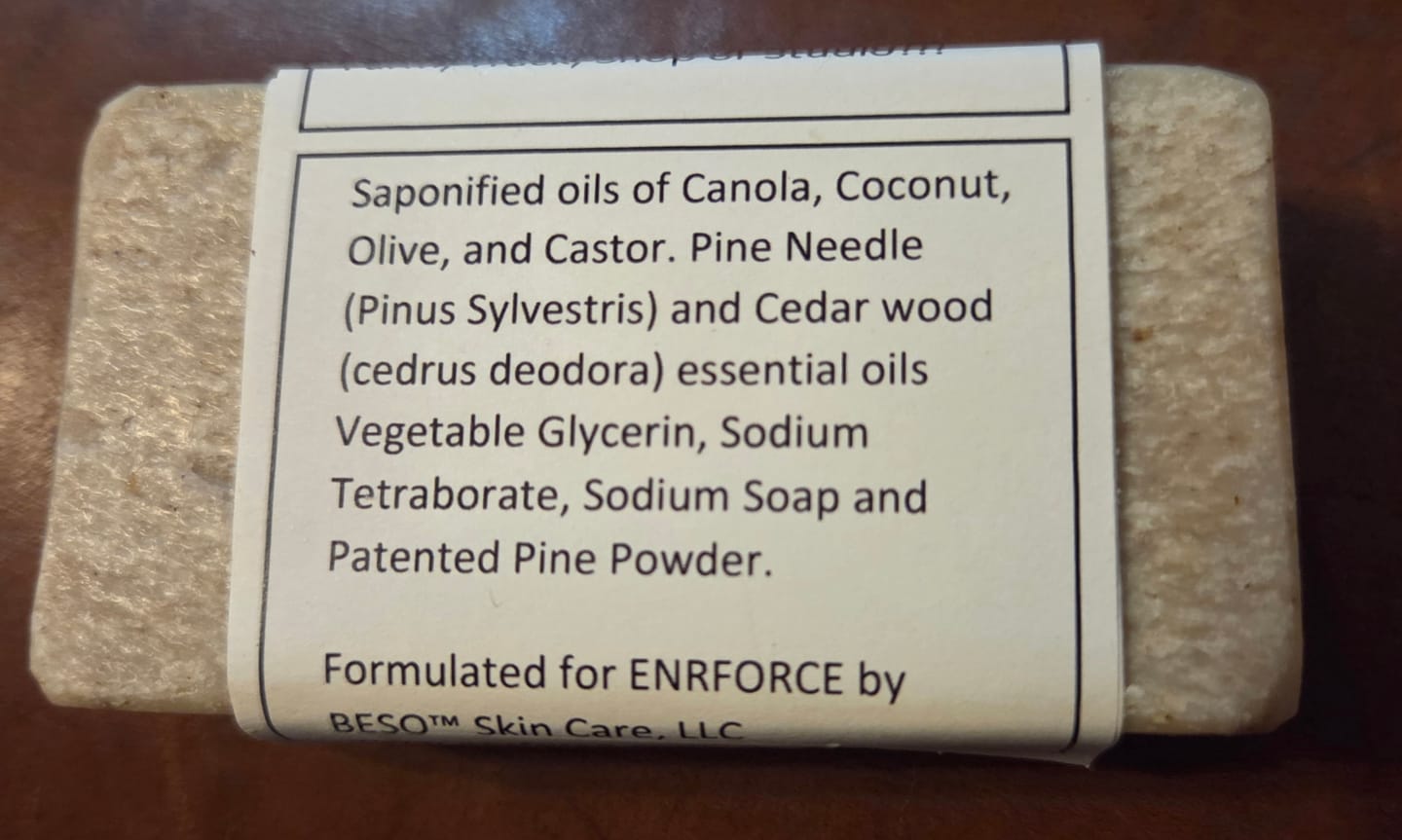 Customer photo review of Organic Pine Soap Bar