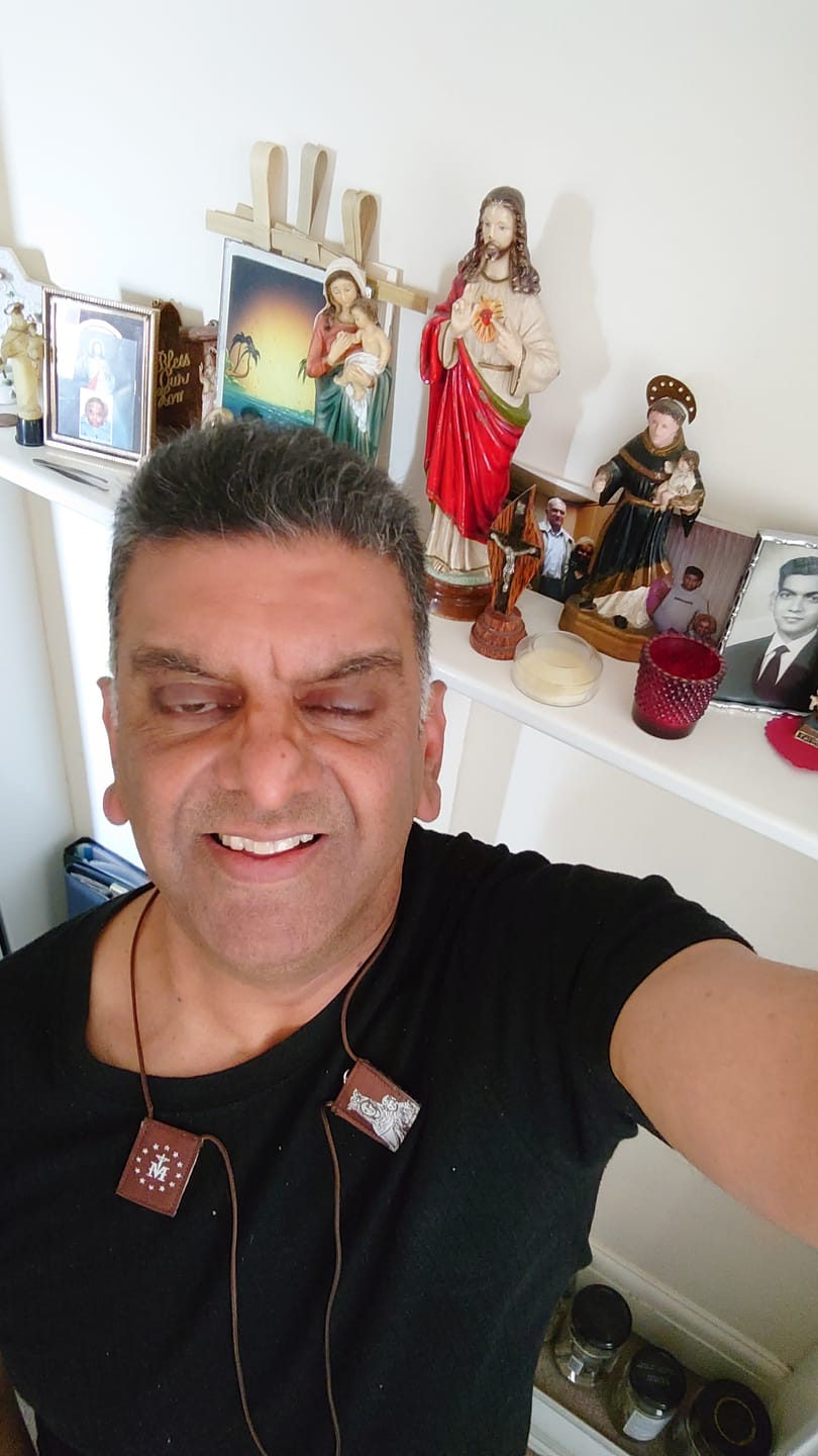 Customer photo review of OLMC Crown of Stars | Our Lady of Mt. Carmel Premium Brown Scapular