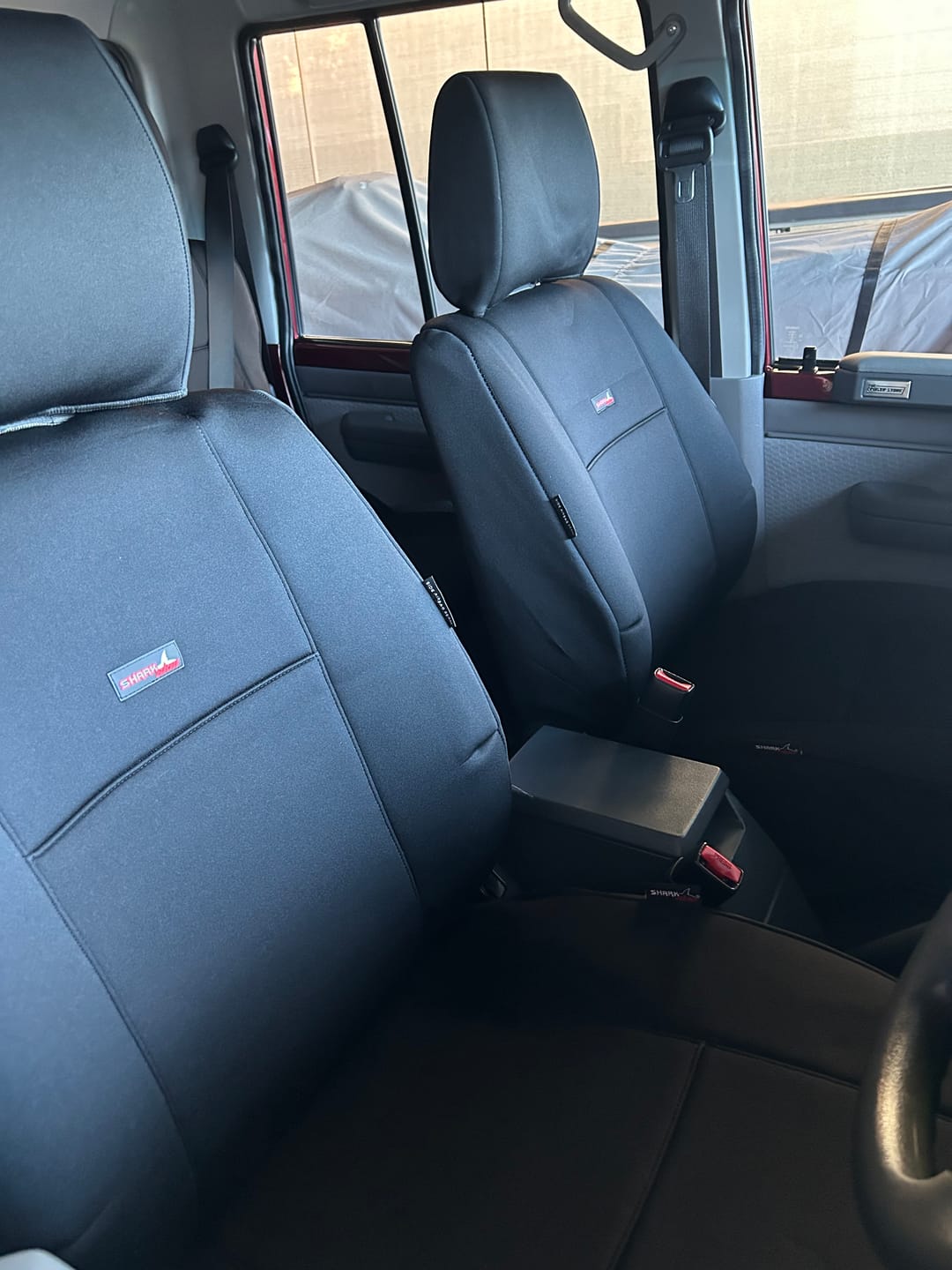 Customer photo review of Sharkskin PLUS Seat Covers for Toyota Land Cruiser 79 Series (Oct/1999-ON)