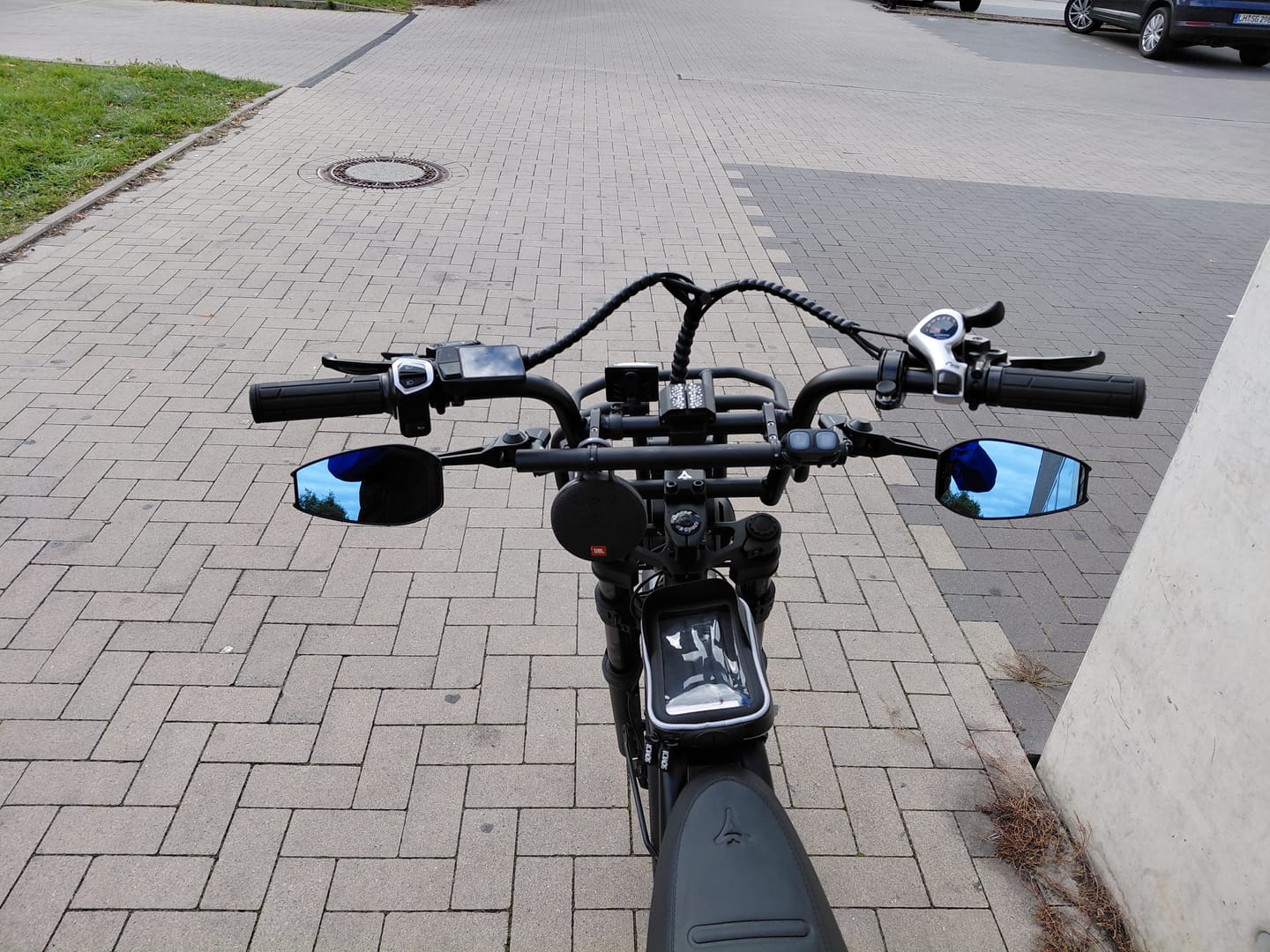 Customer photo review of Blue-Tinted Anti-Glare Mirror