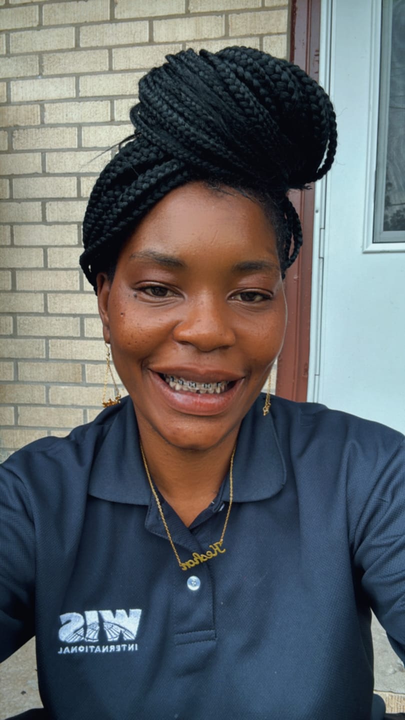Customer photo review of Name Dangle Earrings
