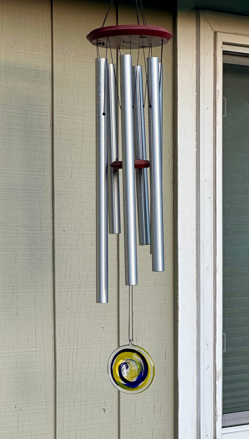 Customer photo review of Glass Suncatcher with Infused Cremation Ash