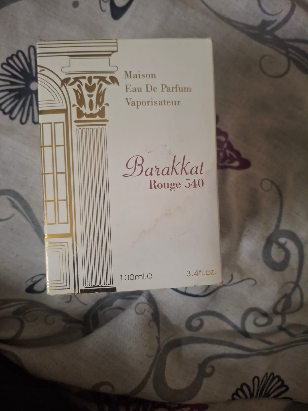 Customer photo review of Barakkat Rouge 540 EDP 100ml