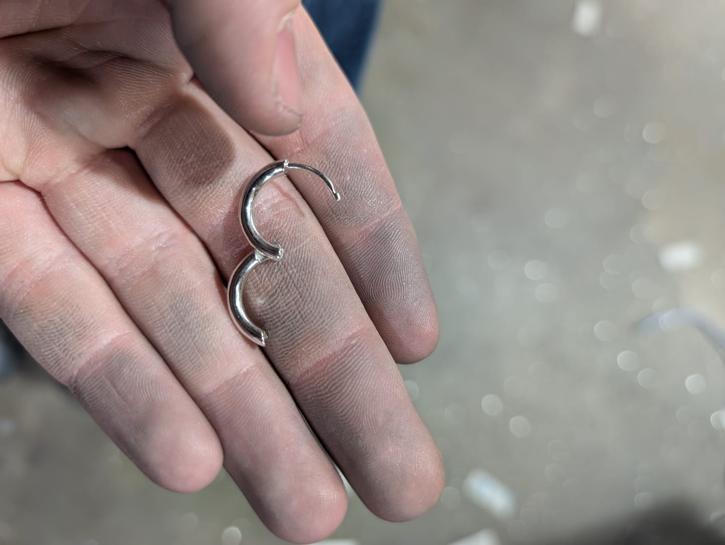 Customer photo review of SWORD EARRING